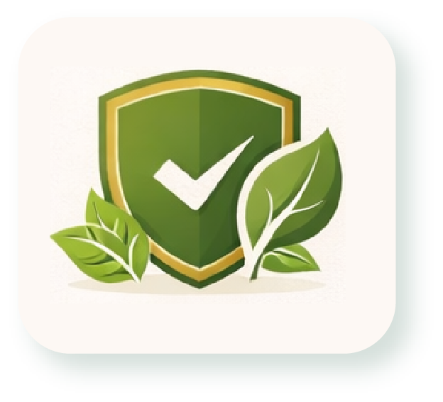 Carefully sourced leaves